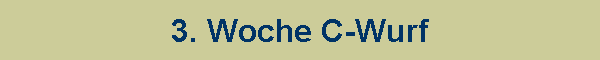 3. Woche C-Wurf